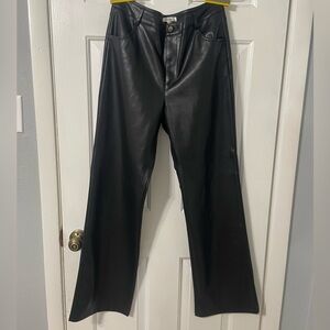 Black pleather pants